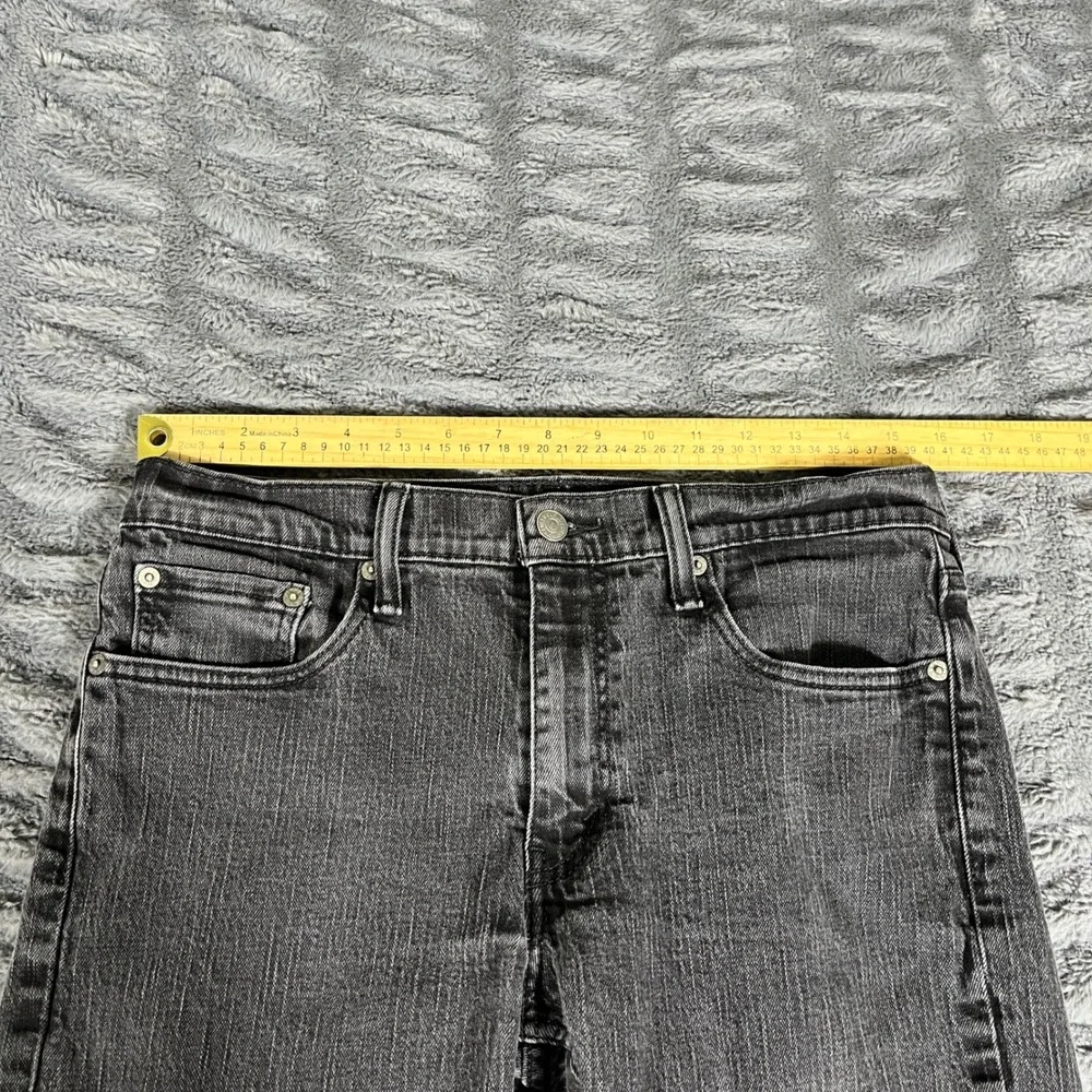 Levis 514 Straight Fit Mens Jeans Faded Black Gray 33x30 Denim Pants AP070